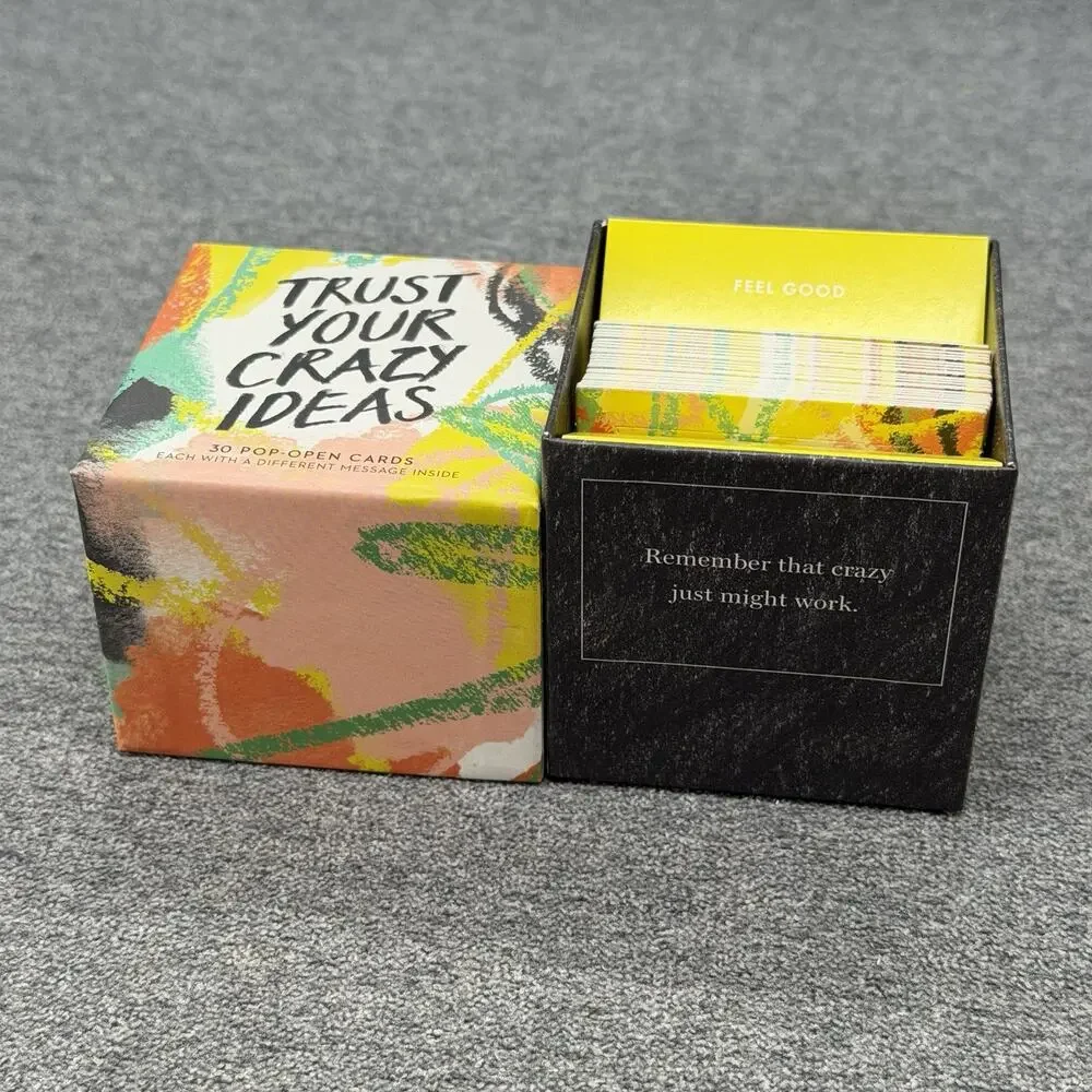 Compendium Trust Your Crazy Ideas 23 Pop Open Cards Inspirational Motivational